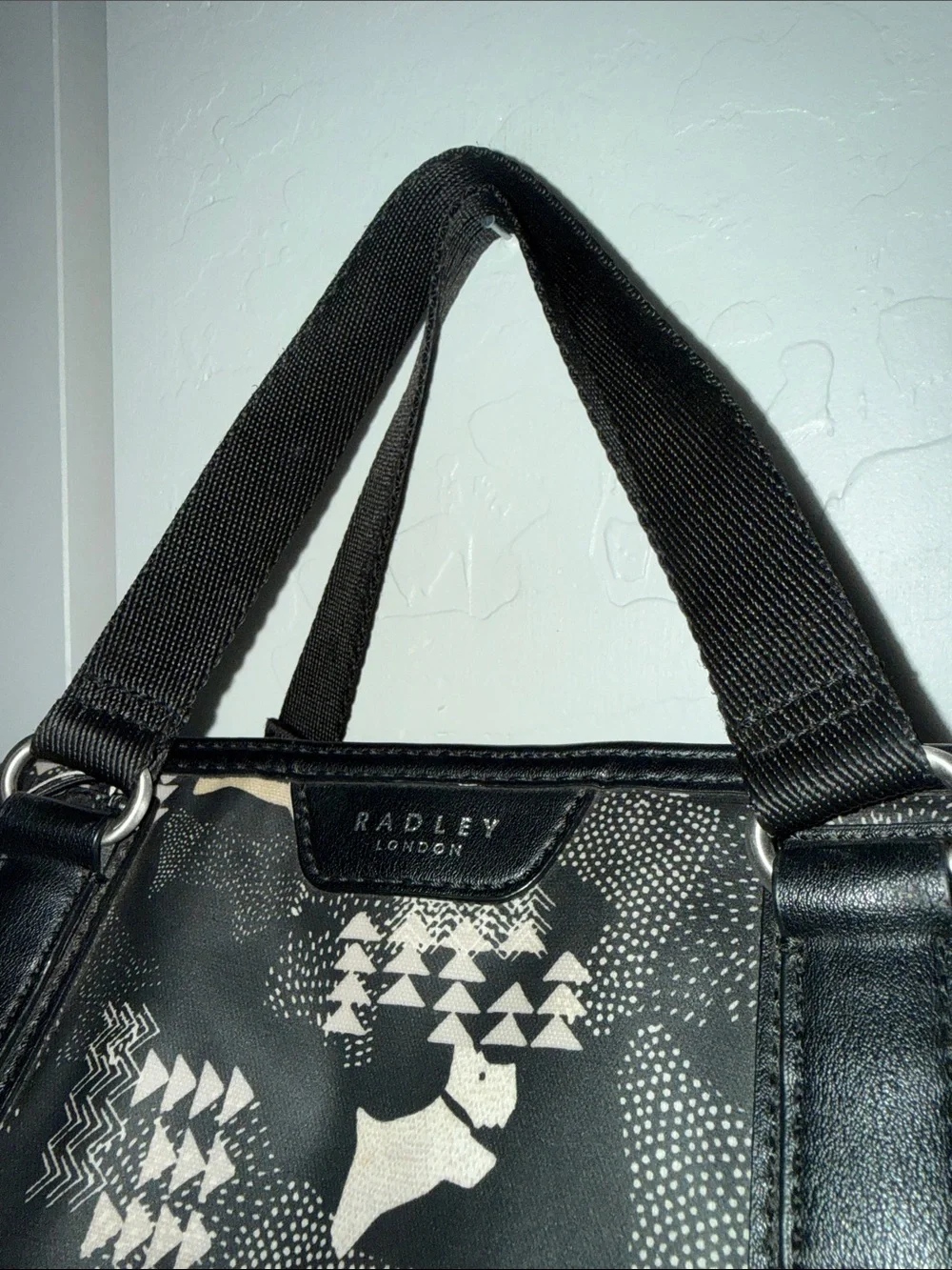 RADLEY LONDON Black and Beige Patterned Bag Purse
